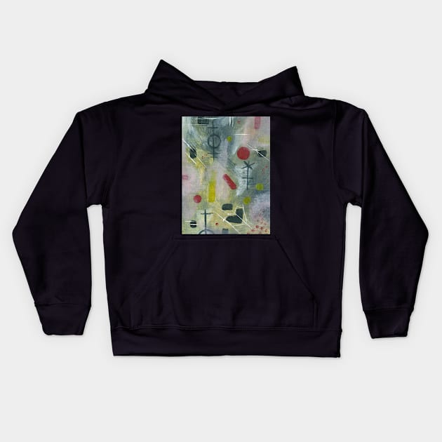 Art Acrylic artwork abstract Symbolic Kids Hoodie by ArtFromK